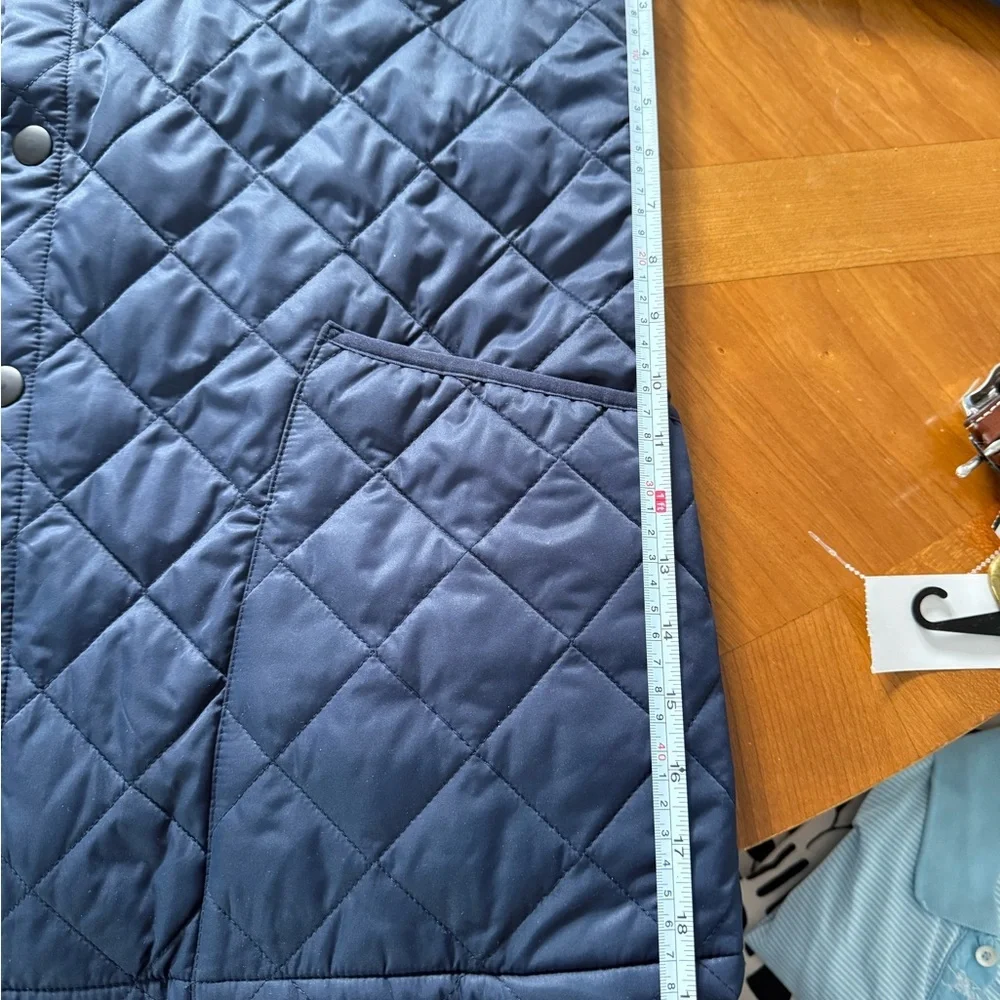 Quince Quilted Corduroy-Collar Jacket in Navy